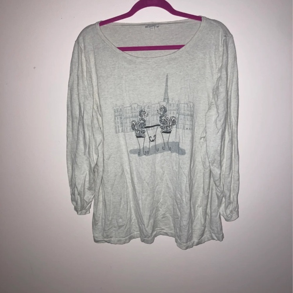 Talbots poodle in Paris sweater